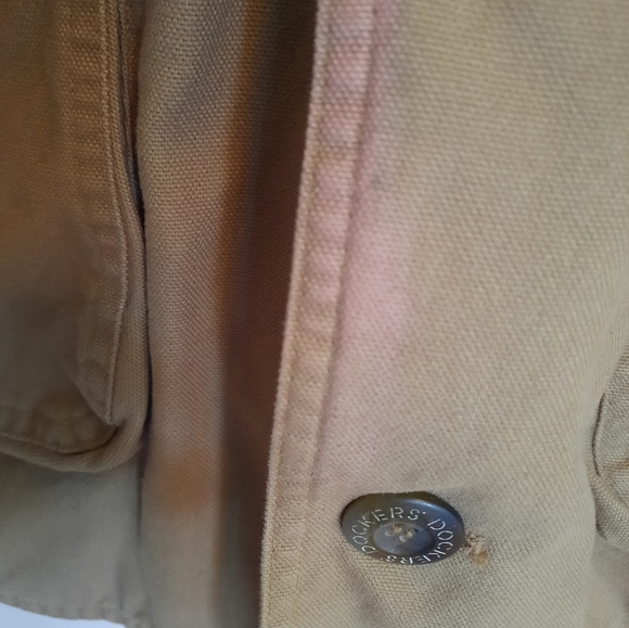 Dockers Men's Tan Barn Coat 100% Cotton Shell Size Large - Picture 10 of 10